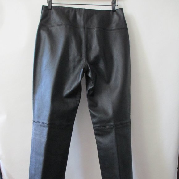 EXPRESS GENUINE LEATHER SIDE ZIP PANTS - Picture 6 of 7